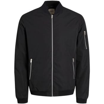 Jack & Jones - Heren Jas zomer Mash Bomber - Zwart - Maat S