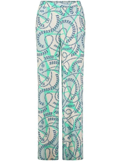 Broek Van Peter Hahn turquoise