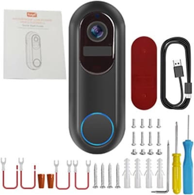 Slimme Deurbel Camera - Wifi Deurbel - Beveiliging Huis - 1080P FHD Nachtzicht - 182x150x80mm