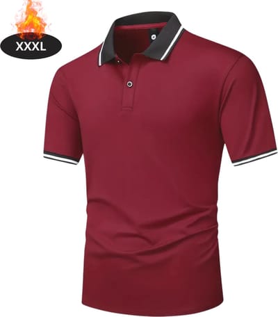 Nivard Poloshirt Heren - T-Shirt Heren - Shirt - Overhemd - Polo Shirt - Bordeauxrood - XXXL