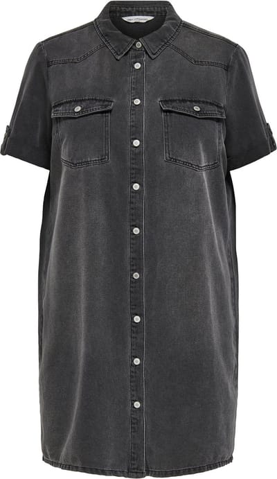 ONLY CARMAKOMA - CARLISA S/S DNM DRESS GUA NOOS Dames Jurk