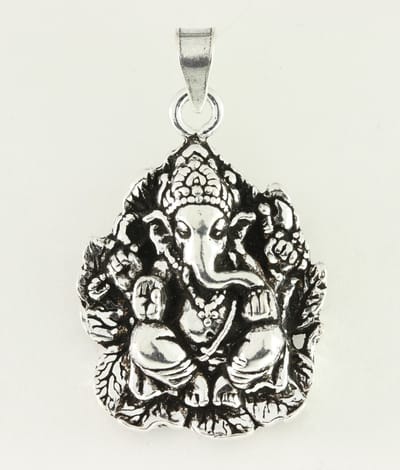 Zilveren Ganesha hanger