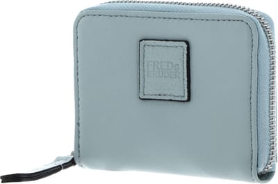FREDsBRUDER Leren Portemonnee Lazap Coin Nugget Sky Blue Lichtblauw