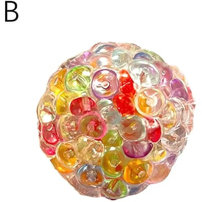 Nieuw Geluid Makend Knijp Fidget Speelgoed Regenboog Kralen Kneedballen Stress Verlichtend Decompressie Speelgoed Cadeau Voor Volwassene Kind
