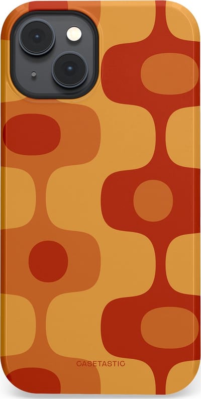 Casetastic Hoesje Geschikt voor Apple iPhone 14 Magsafe - Stijlvolle Beschermende Duo-layer Case - Vintage Rust