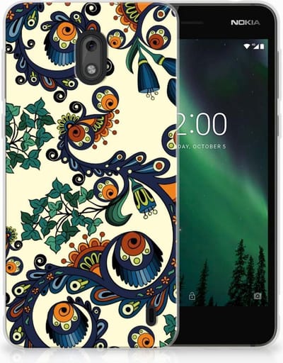 Siliconen Hoesje Nokia 2 Barok Flower
