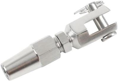 Touwklemmen - Kabelklem - Bevestigen Kabels - Roestvrij Staal 316 - 4 mm Draad - Zilver