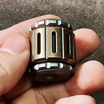 B.M Oorlogshamer EDC Mes Hanger Vingertop Gyro Hanger Volwassen Fidget Speelgoed Paracord Touw Decompressie Speelgoed Edc Titanium Accessoire black