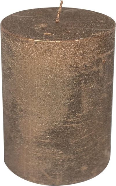 Koperkleurige Stompkaars (20 x 10 cm)