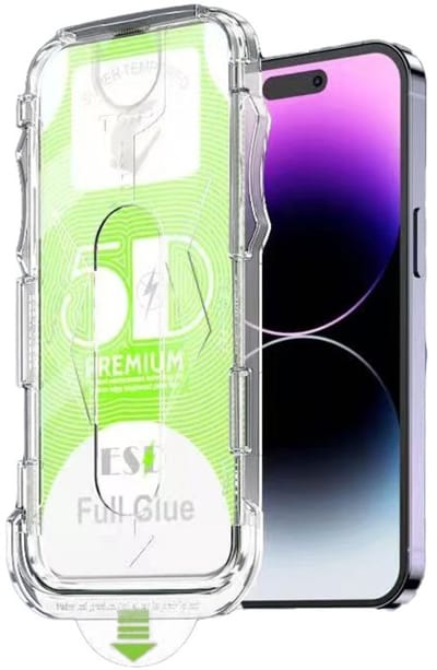 Glass Screenprotector Geschikt voor Apple iPhone 16 Pro Max - Beschermglas met EasyFit Applicator voor eenvoudige Plaatsing - Casemania Full Screen Glazen Screen Protector
