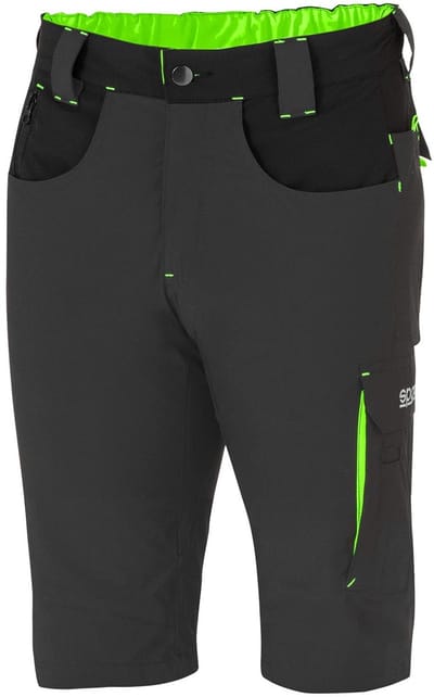 Sparco Werkbroek Kort Tech Light Laredo - Zwart — Groen — XXL