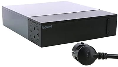 Multimedia TV Hoekstopcontact met 4 Uitgangen en Overspanningsbeveiliging