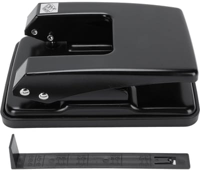Papierpons - Kantoormachines - Documenten Organiseren - 40 Vel Capaciteit - 16x11x6 cm - Zwart