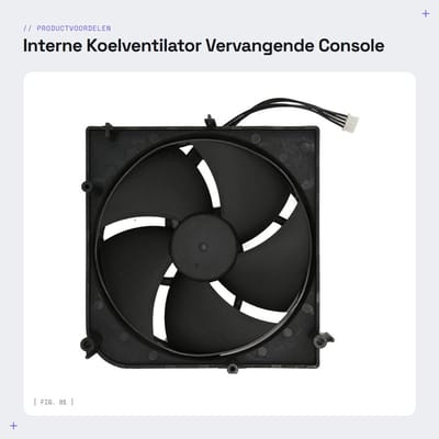 Dailygoods - Interne Koelventilator - Vervangende Console Onderdelen - Efficiënte Koeling - Betrouwbaar en Duurzaam - Hoge prestaties - Geschikt voor...