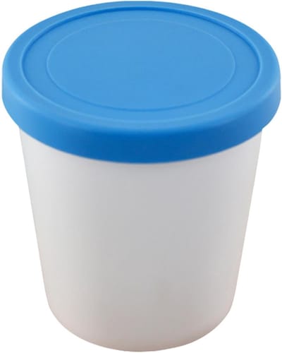 IJsbakjes - Diepvries containers - Zelfgemaakt ijs - Stapelbaar ontwerp - 1 liter inhoud - Blauw