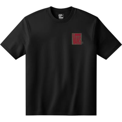 Vans T-shirt - Stretch Stack Crackle Tee - S tot L - voor Mannen - zwart
