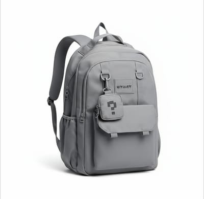 TK-S Rugzak, donkergrijs en Ruim, 30 Liter, 17,3 inch laptop, drankflesvak. (50x30x20cm)