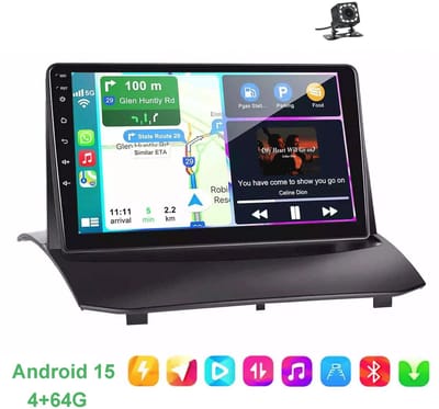 ESSGOO CarPlay autoradio geschikt voor Ford Fiesta | 2009 t/m 2017 | Android 15 | Draadloos Apple CarPlay & Android Auto | 4GB + 64GB | QuadCore processor | 2009 2010 2011 2012 2013 2014 2015 2016 2017 | Bluetooth & Wifi | 12LED Achteruitrijcamera