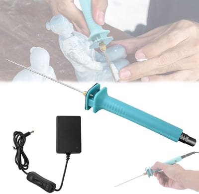 Piepschuimsnijder - Elektrische schuimsnijder - TENZHVXI® - 27W - Overspanningsbeveiliging - Ergonomisch ontwerp - Voor het snijden van polystyreen en schuim met een dikte van 10 cm - Blauw
