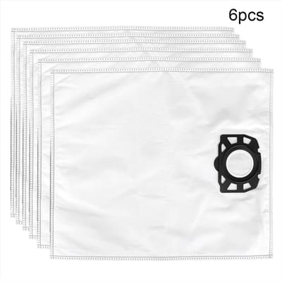 6 stuks Stofzuigerzakken Stofzak Accessoires Geschikt voor Karcher MV4 MV5 MV6 WD4 WD5 WD6 white