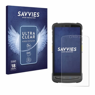 Savvies - Screenprotector voor Newland MT9055 Orca III - Folie Beschermfolie transparant 18 Stuks