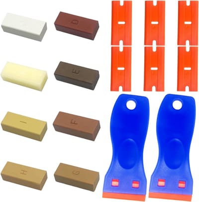 VH Supplies®Laminaat Reparatieset - Vloerreparatieset - Laminaatvuller - 8 Kleuren