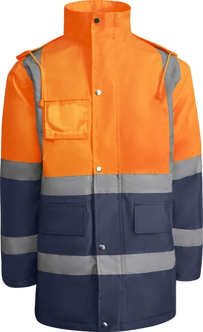 Roly Jacket Merak RY9320 - Navy Blue 55/Fluor Orange 223 - XXL