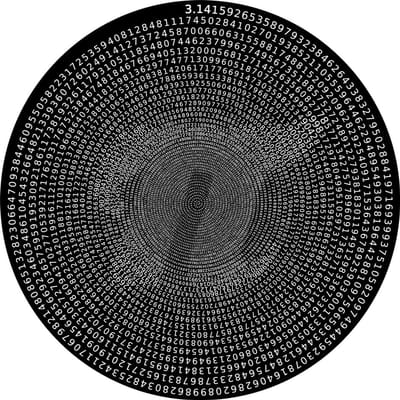 Ronde Cijfer Puzzel - Wiskunde Puzzelstuk - Hersenkraker Maken - Zwart Wit Ontwerp - 67x67 cm - Zwart Wit