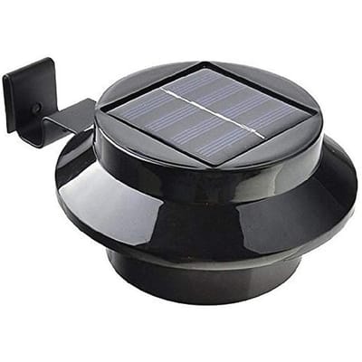 Zonne-energie Licht Buiten Waterdicht Dakrandlicht Wandlamp Heklicht Zonne-energie Leuninglicht Warm Light zwart