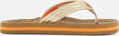 Reef Kids Ahiwild Meisjes Slippers - Bruin/Goud - Maat 32