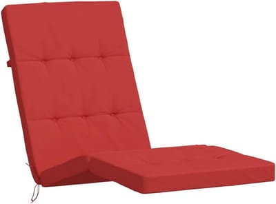 Comfortabele Tuinstoelkussens Oxford Stof Rood (2 Stuks) - Waterafstotend