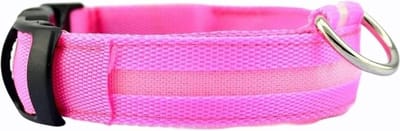 New Age Devi - XL Roze LED Halsband voor Honden - Lichtgevend