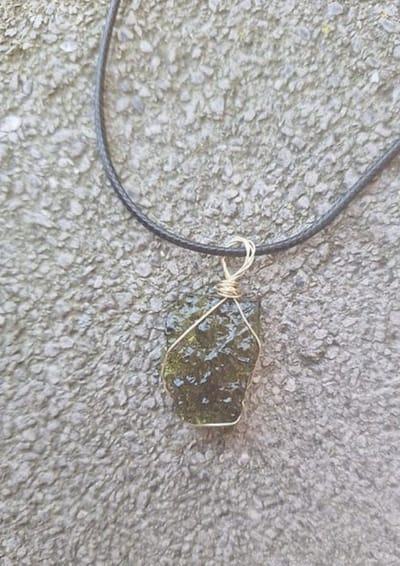 Healing Magic 777 - Moldaviet ketting 5 gram - bescherming & transformatie - edelstenen - spiritualiteit - edelstenen ketting
