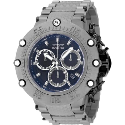 Invicta Subaqua 48194 Heren Horloge - Quartz Uurwerk - Titanium met zwarte Wijzerplaat - 52mm