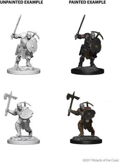 D&D Nolzur's Marvelous Miniatures - Earth Genasi Male Fighter – 2 miniaturen