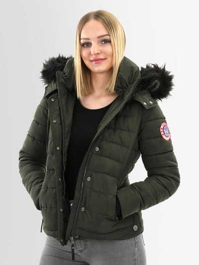 Navahoo Dames Winterjas Chloe – Getailleerd Met Afneembare Capuchon & Elegant Bont