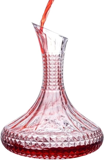 Wijn Decanter - Decanteerkaraf Glas - Wijn Beluchten - Efficiënt Ontwerp - 1500 ml - Transparant