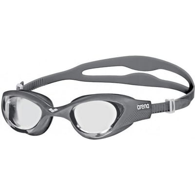 Arena Unisex zwembril The One voor volwassenen (Helder/Grijs/Wit)
