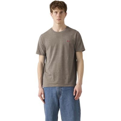 Levis Heren Origineel Huismerk T-Shirt (Bruin)