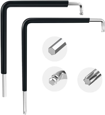 Dailygoody - Shrink Wrap Adjustment Tool Set - Raaminstelling - 2-delige set - Zwart - Verstelgereedschap - Precisie-instelling - Geschikt voor divers...