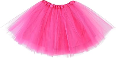 Elegante 3-laags Tulle Tutu Rok voor Dames in Roze, Perfect voor Feestjes en Speciale Gelegenheden