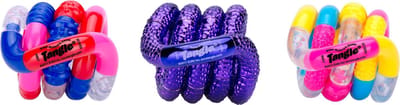 Tangle Toys - Textured Junior 3-Pack - roze paars - The Original Fidget