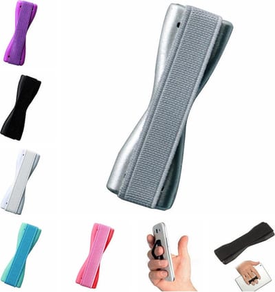 Sling grip Smartphone anti-slip greep - LB-454 Universele ring vinger telefoon houder - Vingergreep - Vingerhouder Elastische Band Zelfklevende finger holder - Grijs