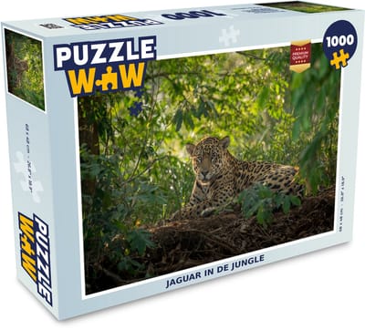 Puzzel Jaguar in de jungle - Legpuzzel - Puzzel 1000 stukjes volwassenen
