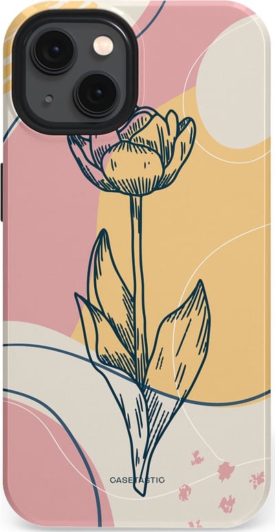Casetastic Hoesje Geschikt voor Apple iPhone 13 Magsafe - Stijlvolle Beschermende Duo-layer Case - Zachte tulp