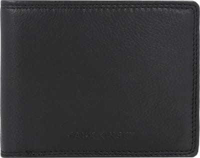 Jack Kinsky Brisbane Portemonnee RFID-bescherming Leer 13 cm - Jongens - Horizontaal - schwarz