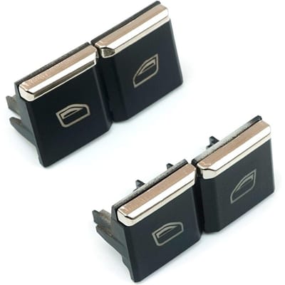 BDP643 Lot de 4 couvercles de bouton d'interrupteur principal de fenêtre 7PP959858R DML pour Porsche