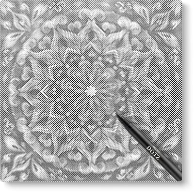 Mandala 10 | Dot painting | 40x40cm | Dot painting | Oh My Dotz | Dots stippen | Diamond painting & Schilderen op nummer alternatief | Happy hobby