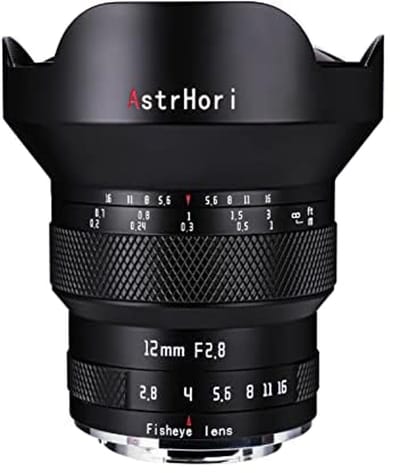 12 mm F2.8 handmatige fisheye-objectief 185° ultragroothoeklens voor spiegelloze camera's