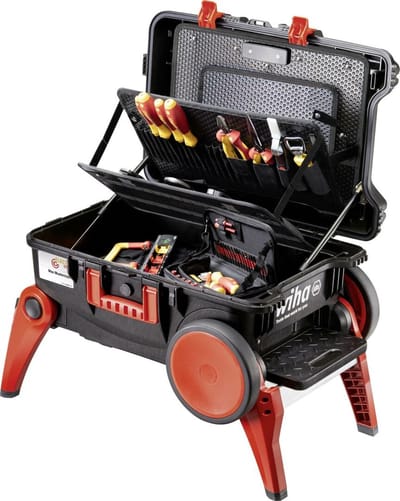 Wiha 45253 Gereedschapskoffer (met inhoud) 46-delig Elektricien